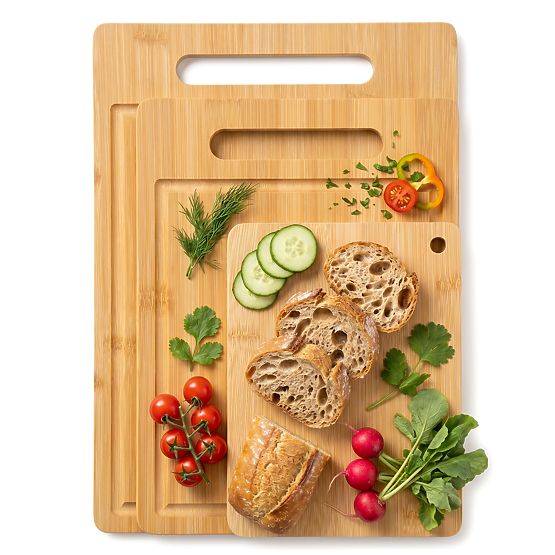 Set of Bamboo Cutting Boards TAVOLA 3 Pieces
