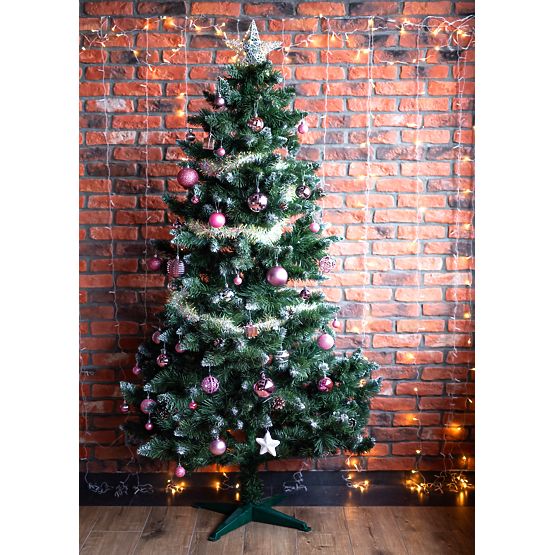 Set of Christmas Decorations Lila/Rose 208 pcs