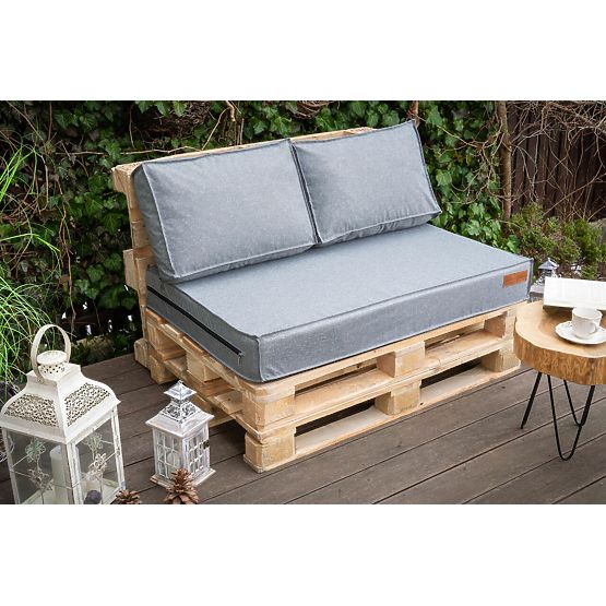 Set of cushions for pallet furniture - Light grey