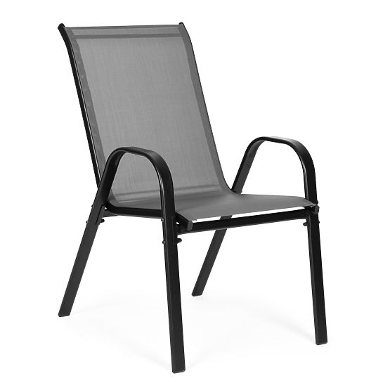 Set of Garden Chairs for Terrace Balcony Gray