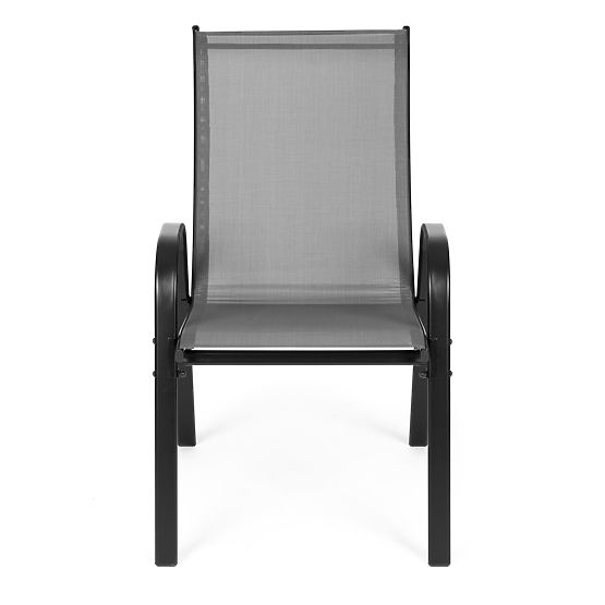 Set of Garden Chairs for Terrace Balcony Gray