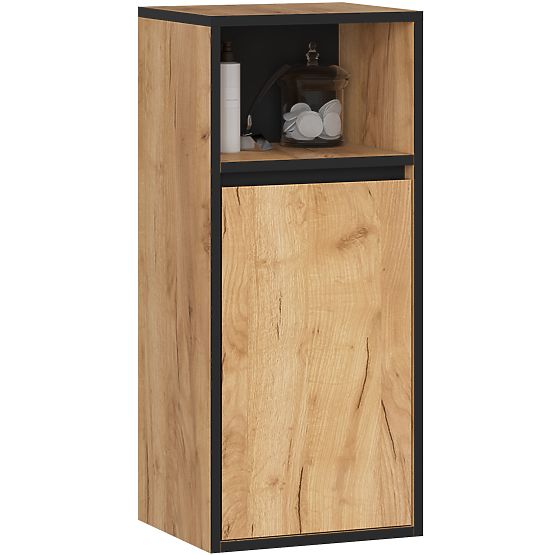 SET OF HANGING BATHROOM FURNITURE VAMI OAK CRAFT / BLACK