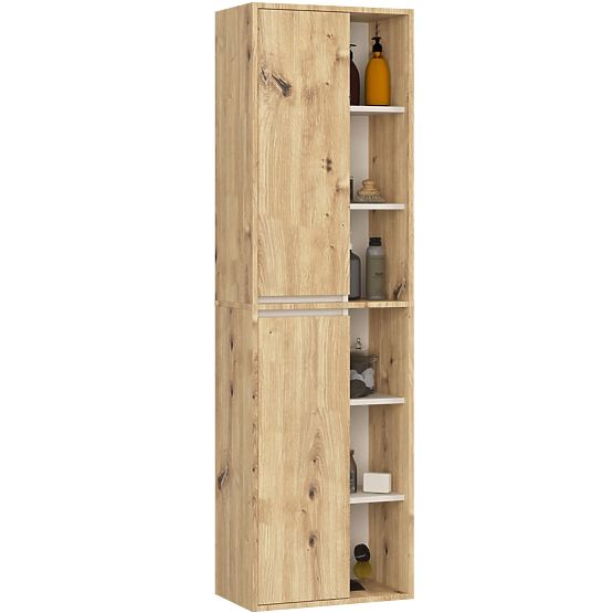 SET OF HANGING BATHROOM FURNITURE WITH OPENINGS VAMI OAK ARTISAN / CASHMERE