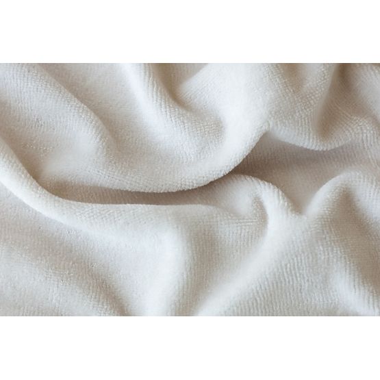 Cotton Microfleece Fitted Sheet - 160-180x200 cm - Natural