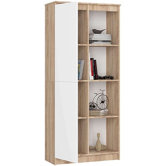 SHELF R80 1D 4P CLP OAK SONOMA / WHITE