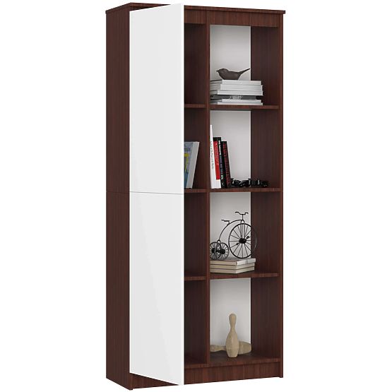 SHELF R80 1D 4P CLP WENGE / WHITE