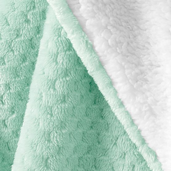 SHLEEPY Blanket Mint Color Jacquard Embossed Classic Style 130x180
