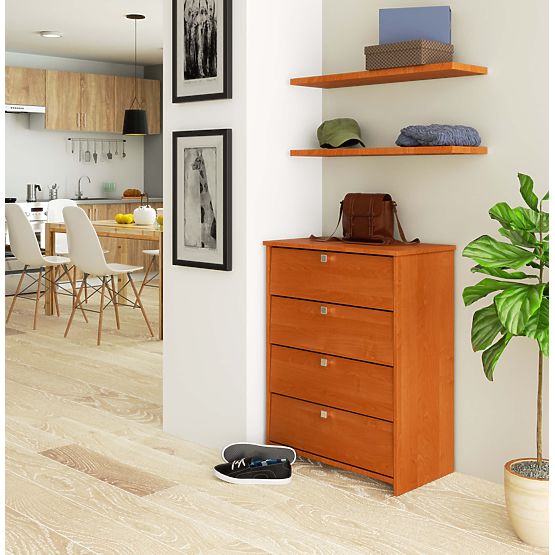Shoe Cabinet RUBIN 4 Flip Doors 66 cm - Alder