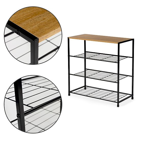 Shoe Cabinet Stand Rack Shelf Loft 3 Levels