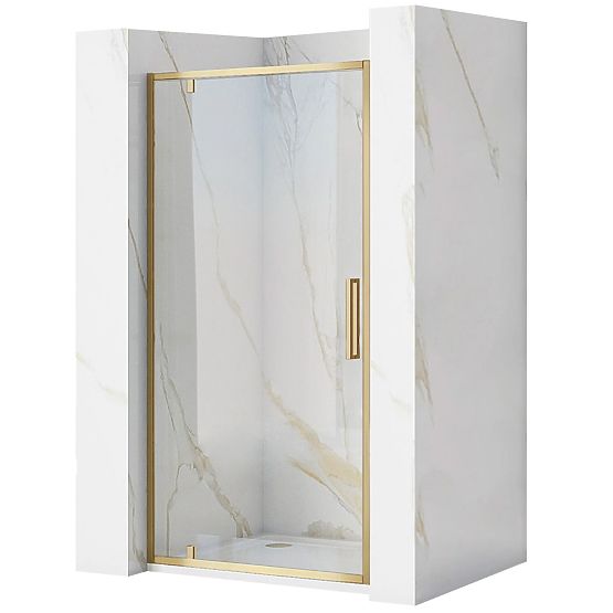 Shower Doors REA Rapid Swing 100 GOLD BRUSHED