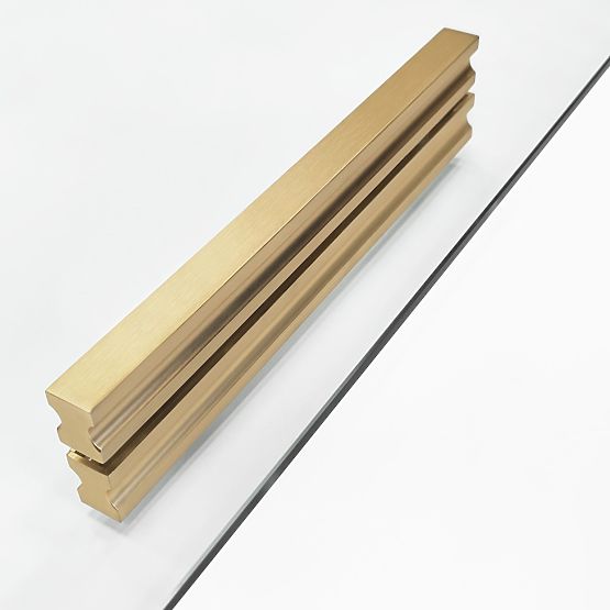 Shower Enclosure REA Montana Double Brushed Gold 90x90