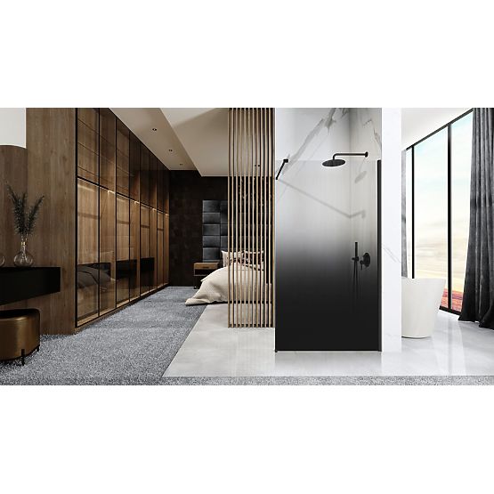 Shower Screen Rea Aero Ombre Black 110