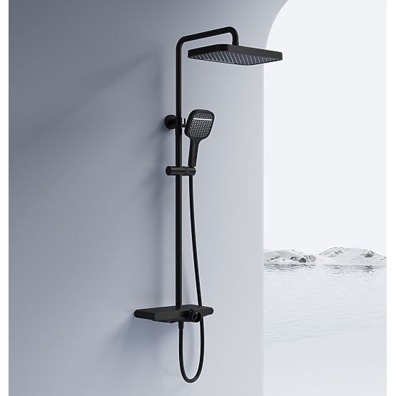 Shower Set REA Bari Black