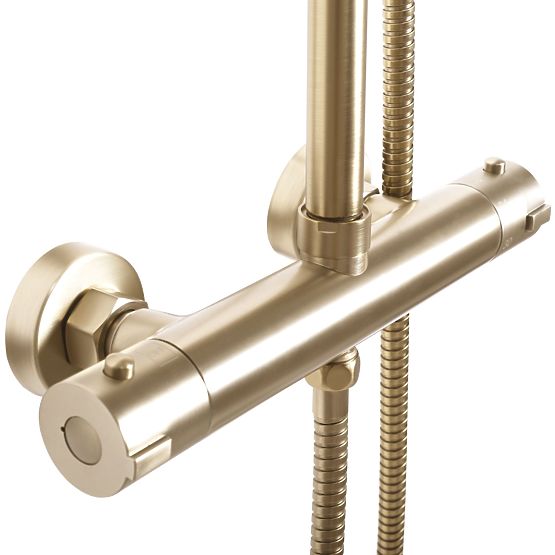 Shower Set with Thermostat REA Bliss Brushed Gold