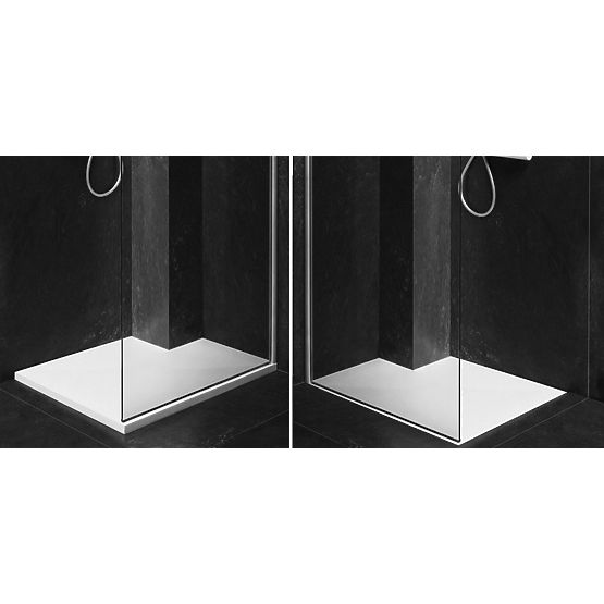 Shower Tray Bazalt Long Black 90x120