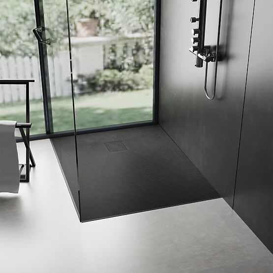 Shower Tray Magnum Black 90x90