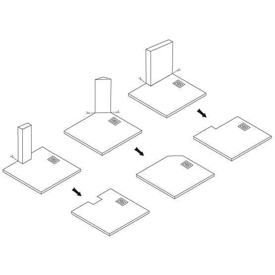 Shower Tray Magnum White 90x90