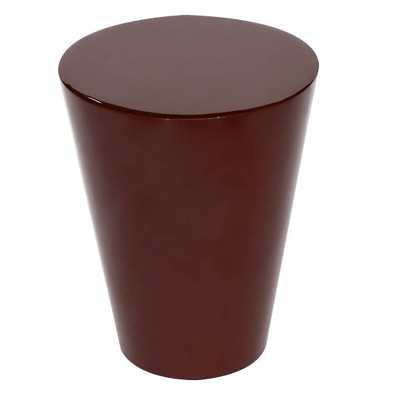 Side Table Eclipso, 40 cm, Burgundy-Brown, Glossy