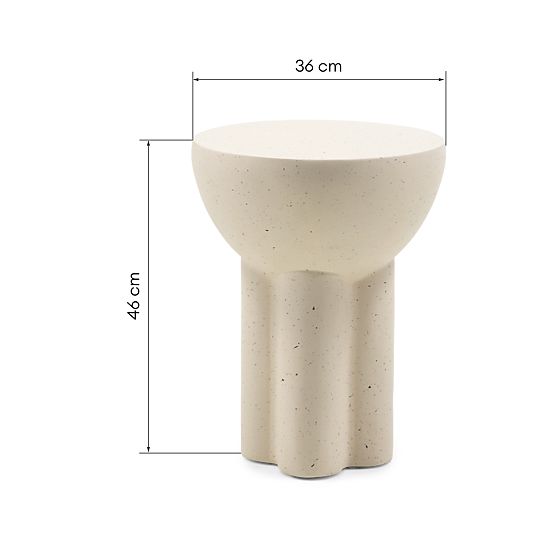 Side Table Poppy, Concrete, Granite Effect