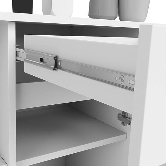 SIDEBOARD B-17 120 cm 1 DRAWER 1 DOOR PK WHITE