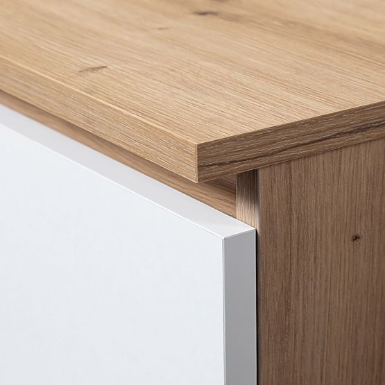 SIDEBOARD K100 2D 3DR PK ARTISAN OAK / WHITE