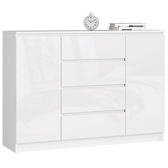 SIDEBOARD K140 2D 4DR CLP WHITE GLOSS