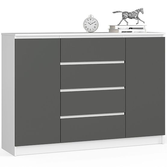 SIDEBOARD K140 2D 4DR CLP WHITE / GRAY