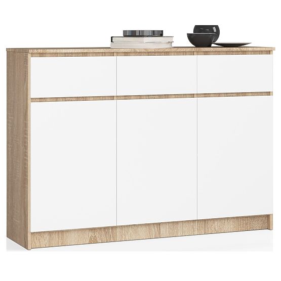 SIDEBOARD K140 3D 3DR CLP PK SONOMA / WHITE