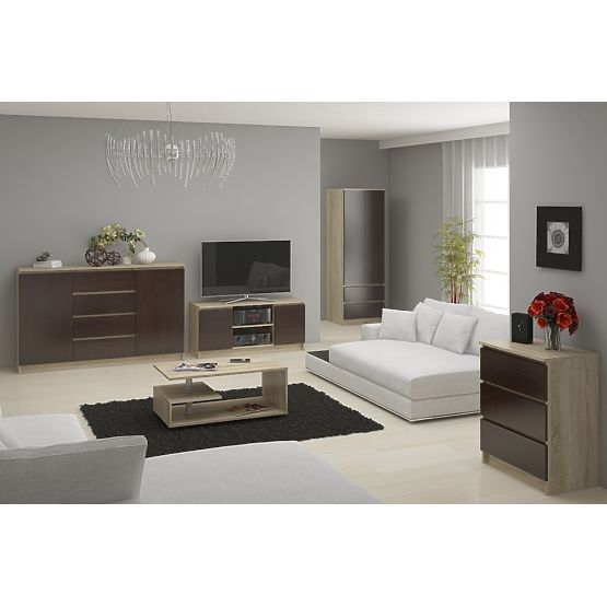 SIDEBOARD K140 6 DRAWERS CLP OAK SONOMA / WENGE