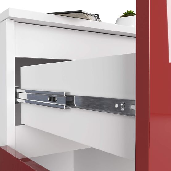 SIDEBOARD K80 2D 1SZ CLP PK RED GLOSS