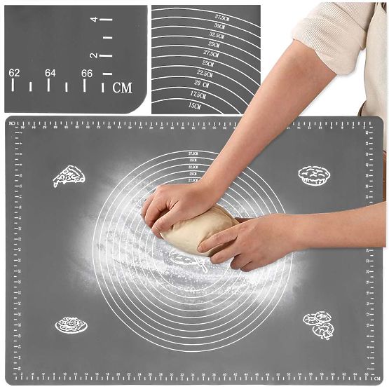 Silicone Work Mat SELMA Graphite 70x50 cm