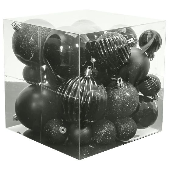 SILVER CHRISTMAS BALLS 36PCS 311433C