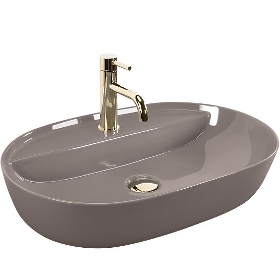 Sink REA Aura 61 Beige Shiny