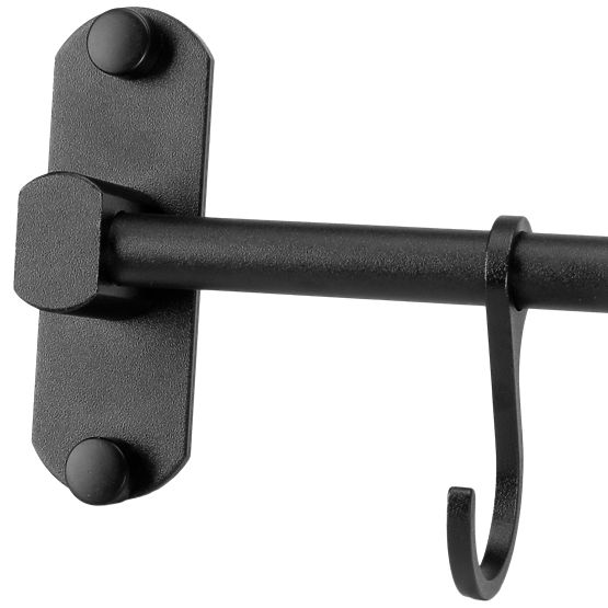 SIVAS Black Kitchen and Bathroom Rail