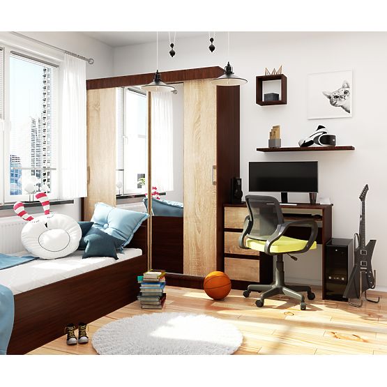 SLIDING WARDROBE 150cm CLP WENGE / SONOMA