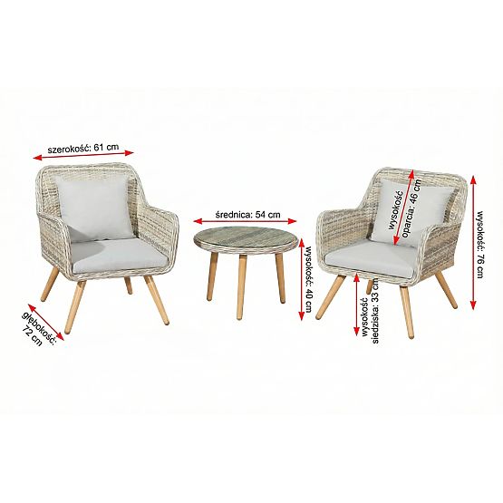 Small Balcony Set from Technorattan BELICCO