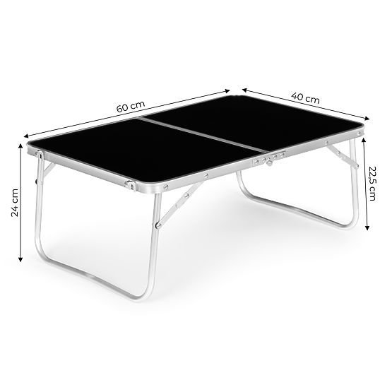 Small Folding Picnic Table 60x40 cm Black MultiGarden