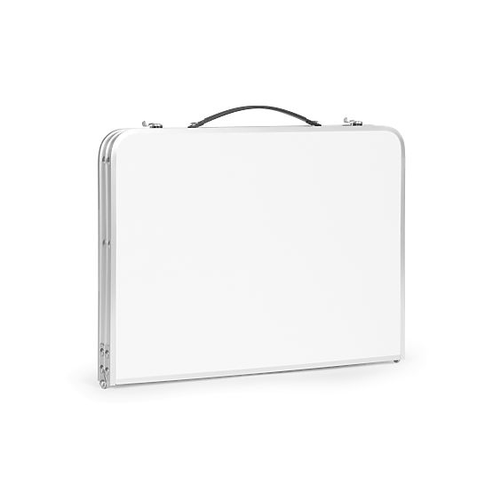 Small Folding Tourist Picnic Table 60x40 cm White MultiGarden