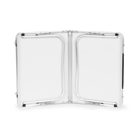 Small Folding Tourist Picnic Table 60x40 cm White MultiGarden