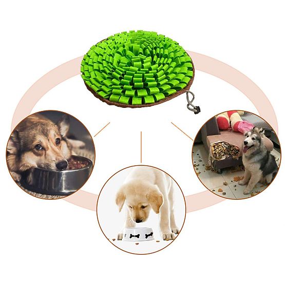 Sniffing Mat for Treats SNIFFER Foldable Green