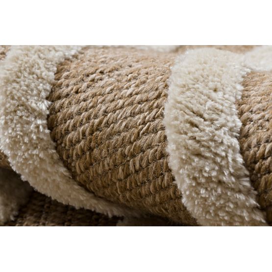 SPARK 0688A Beige/Cream Carpet - Geometric, Sisal, Structural
