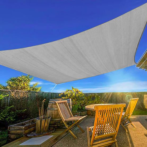 Square Sun Shade Sail 3x3m Waterproof Canopy ModernHome - Gray