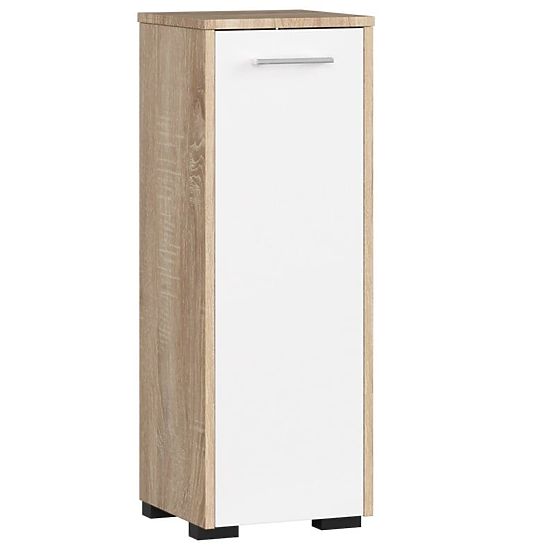 STANDING BATHROOM CABINET FIN S30 1D OAK SONOMA / WHITE