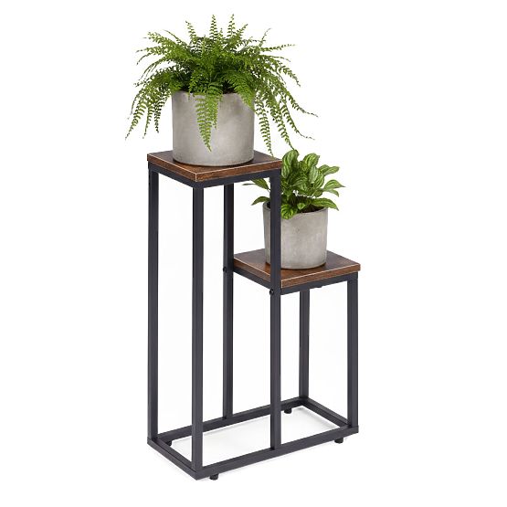 Standing Flower Stand with 2 Shelves Loft ModernHome