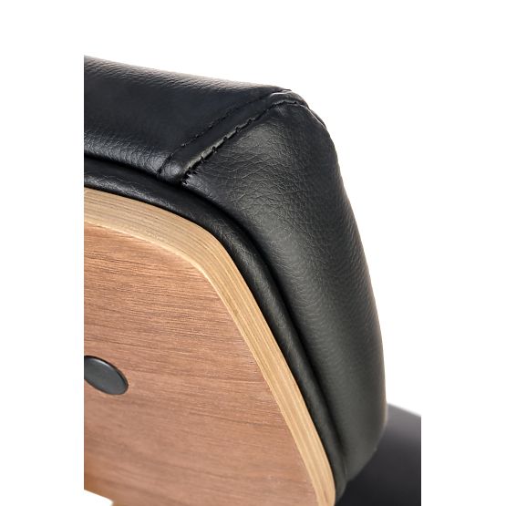 Swivel Chair IGNAZIO, Walnut-Black (1p=1pc)