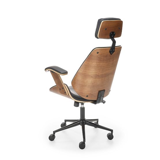 Swivel Chair IGNAZIO, Walnut-Black (1p=1pc)
