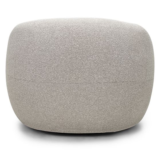 Swivel Chair Nambi Beige-Grey, Rounded Shapes