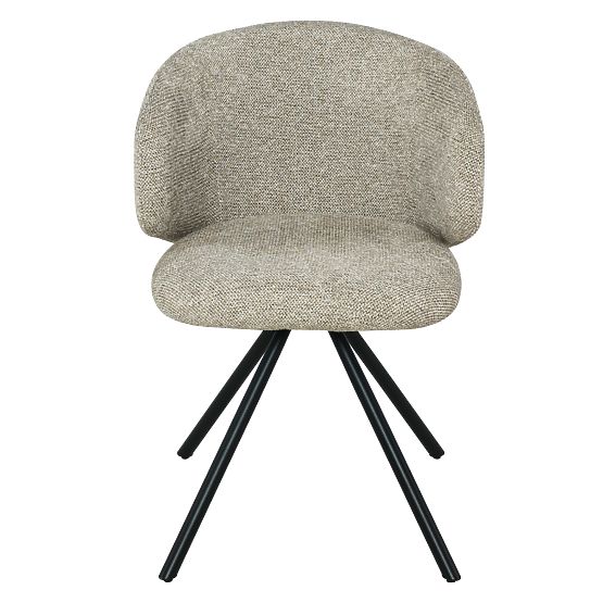 Swivel Chair Pearl Mocha, Black Legs