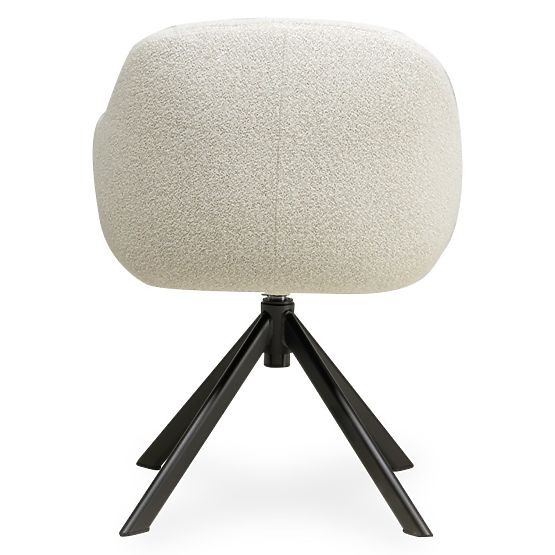 Swivel Chair Santos Beige-Cream/Black Legs