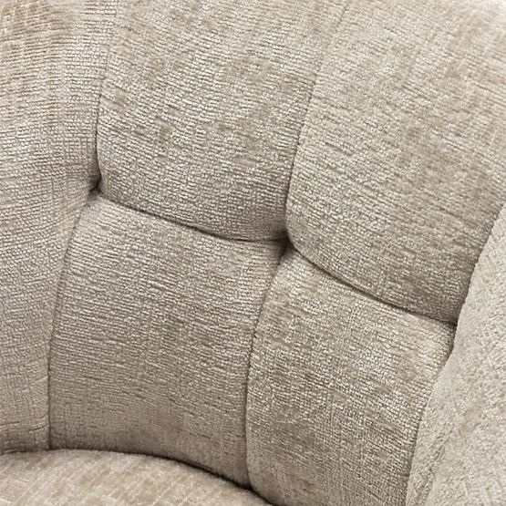 Swivel Chair Santos Light Beige/Black Legs